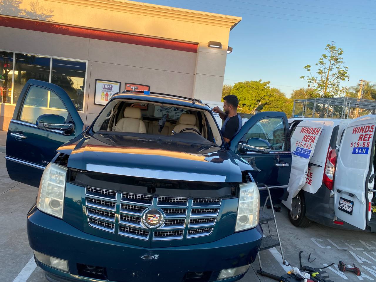 Cadillac escalade windshield replacement San Diego